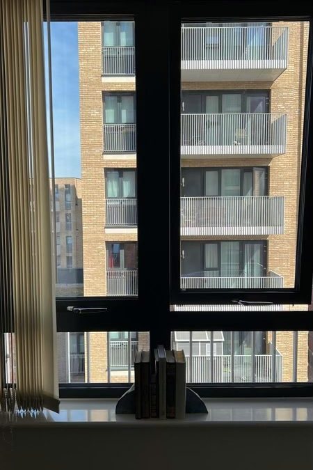 Deep clean in Park Royal, London — window glass, frame and sill cleaned